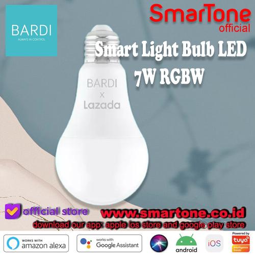 Gambar Bardi Smart Light Bulb LED 7W RGBW Wifi Wireless loT Home Automation dari SmartOneWDGRelx undefined Tokopedia