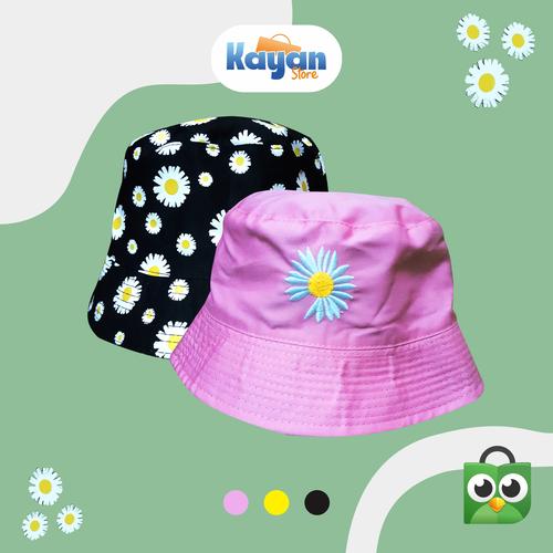 Jual Bucket Hat flower - Kota 