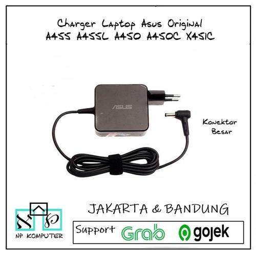 Foto Produk Charger Laptop Asus Original A455 A455L A450 A450C X451C dari np komputer