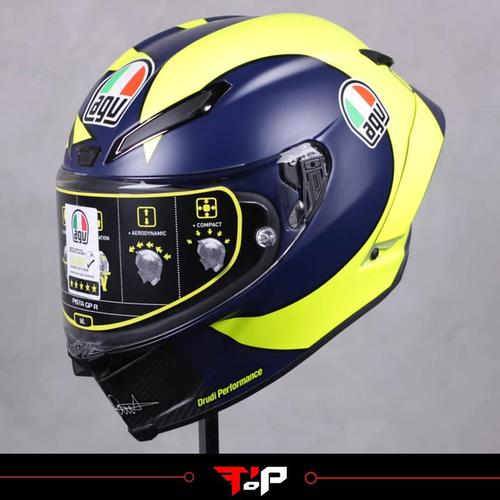 AGV Pista GP RR Soleluna 2019 Valentino Rossi 46 - Helmetdiscounter.com