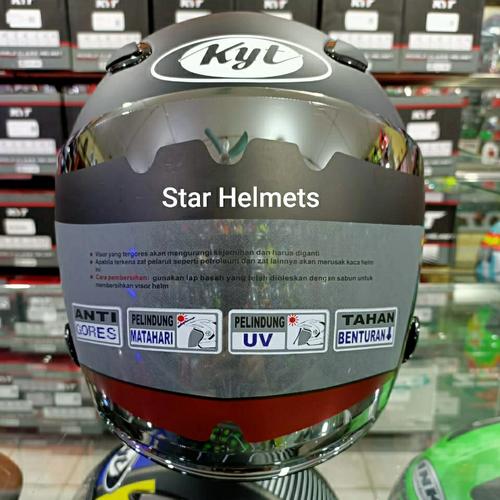 Foto Produk Visor KYT DJ Maru / Galaxy / INK Centro Iridium Silver dari STAR HELMETS