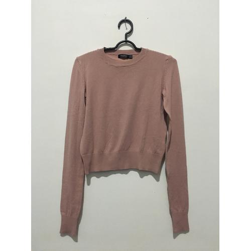 Jual Bershka Crop top Knitwear - Kab 