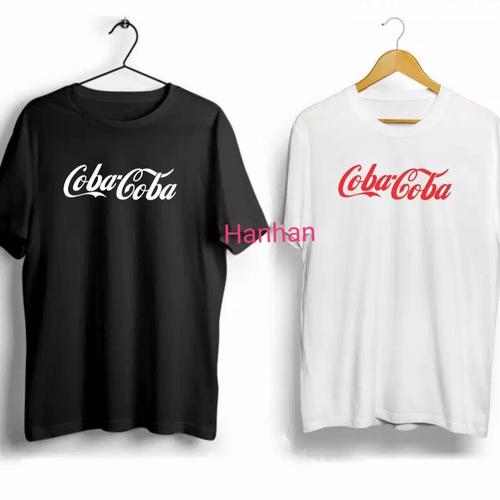 Jual kaos kata kata coba coba baju 