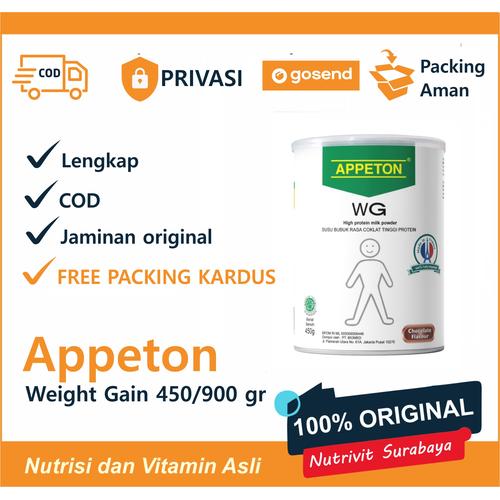 Foto Produk APPETON WEIGHT GAIN ADULT 900 GR - Coklat dari Nutrivit Surabaya