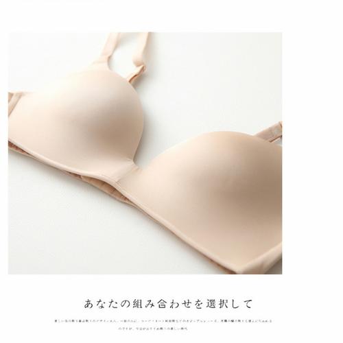 Foto Produk Bra seamless tanpa kawat ada kait bagian belakang / Pakaian dalam bra - Krem, 32 dari Disiniada168