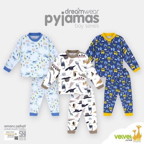Foto Produk PIYAMA ANAK BIG SIZE BOY 2 3 4 5 6 7 8 9 10 VELVET JUNIOR - Mighty, 2 dari Winki Store Centre