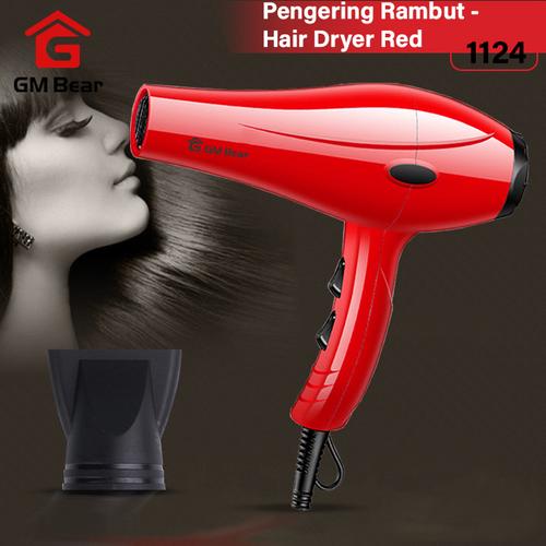 Foto Produk GM Bear Pengering Rambut Profesional Serbaguna Merah 1124-Hair Dryer dari GM Bear