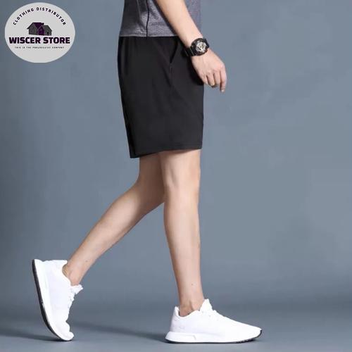 Gambar CELANA PENDEK HARIAN MODEL SPORT BAHAN POLIESTER RINGAN VARIASI 4MOTIF - POLOS, M dari WISCER STORE Jakarta Barat Tokopedia