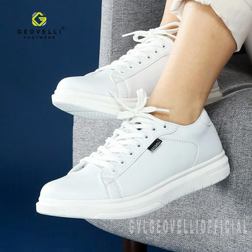 white thick sneakers