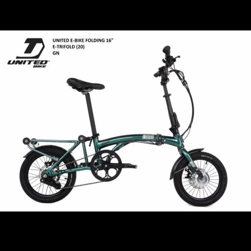 Folding Bike Sepeda Listrik United E-Series E-Trifold Folding Bike New  BNIB Original 100% di Goods Bike Tokopedia