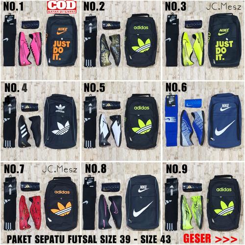 Foto Produk Paket Komplit Sepatu Futsal Lengkap Dengan Tas Dekker Kaoskaki Murah - PAKET KOMPLIT, 39 dari JC.Mesz Store