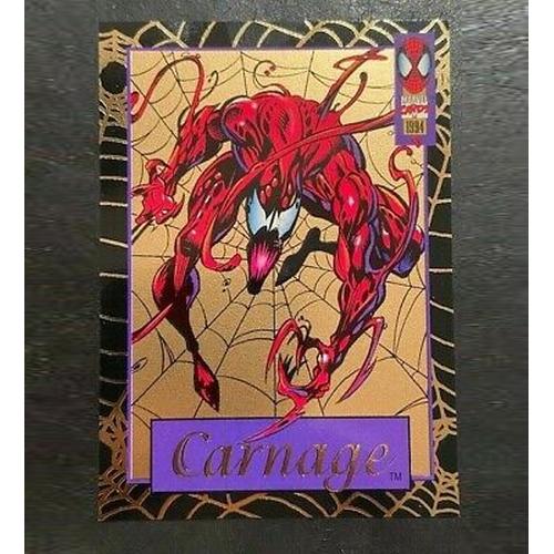 Foto Produk Amazing Spiderman Caarnage Gold Web Limited Spider-man trading card dari Charu Toys