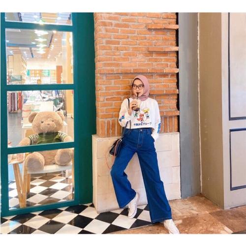 Foto Produk MYREDO - Celana Jeans Boyfriend Wanita Model Kulot Audrie - TUA, 29 dari myredo