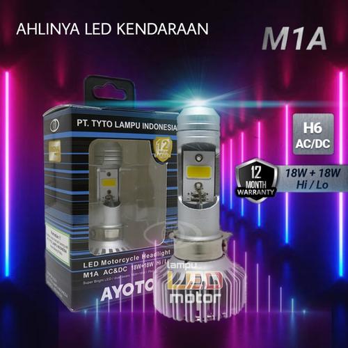 Foto Produk Lampu LED Utama Motor LED AYOTO M1A H6 AC DC Motor Bebek Matic AC & DC dari TejaMart
