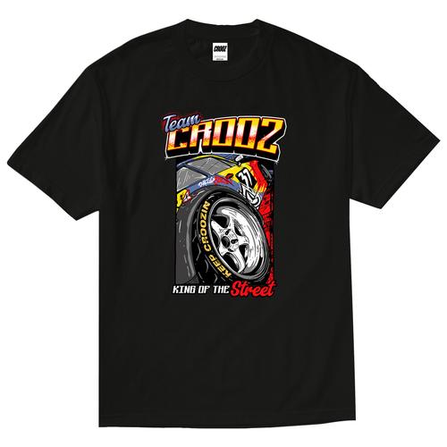 Foto Produk CROOZ KING OF TSHIRT BLACK (HEAVY WEIGHT COTTON) - S dari crooz.id