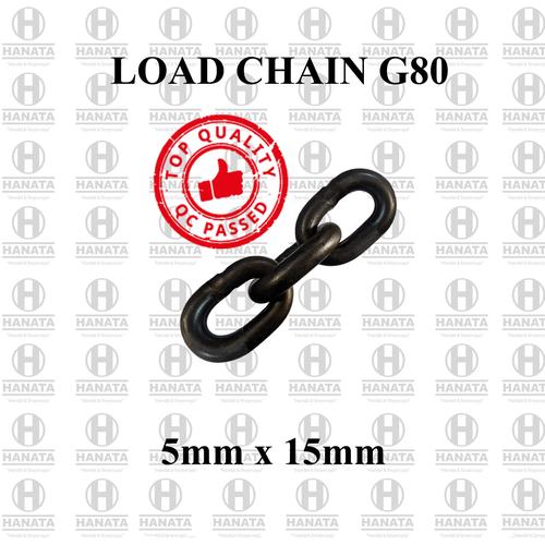 Foto Produk Rantai Baja / Load Chain G80 5mm x 15mm dari Hanata Lifting Official