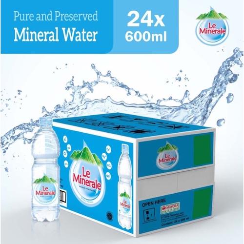 Foto Produk LE MINERALE AIR MINERAL 600ML 1 DUS ISI 24 BOTOL dari Benjo's Shop