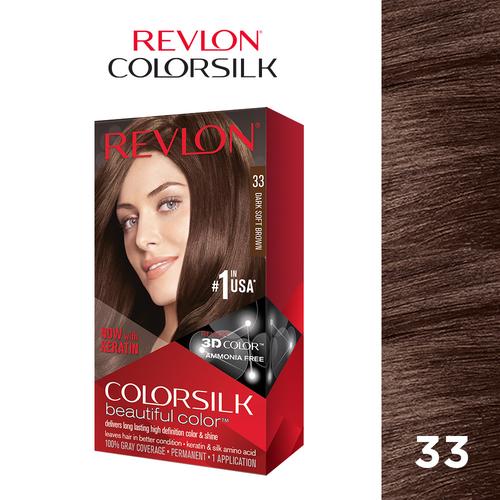 Gambar Revlon Colorsilk Hair Color Cat Rambut - 33 Dark Soft Brown dari Tempo Store Official Jakarta Timur Tokopedia