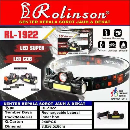Foto Produk Senter Kepala Sorot Jauh Dekat High Power Headlamp Mitsuyama MS-1922 dari Pooh Shop Grosir