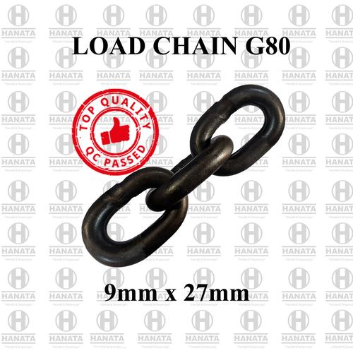 Foto Produk Rantai Baja / Load Chain G80 9mm x 27mm dari Hanata Lifting Official