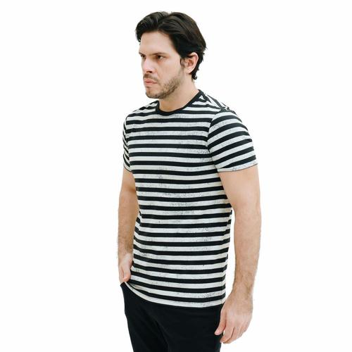 Jual EIGER STRIPE RIDE T-SHIRT - Black 