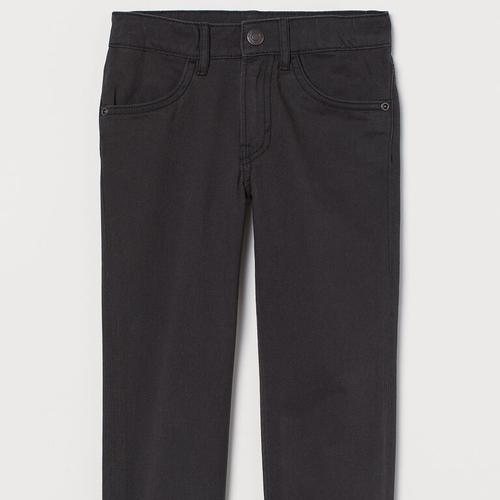 H\u0026M Cotton Twill Trousers Relaxed Fit 