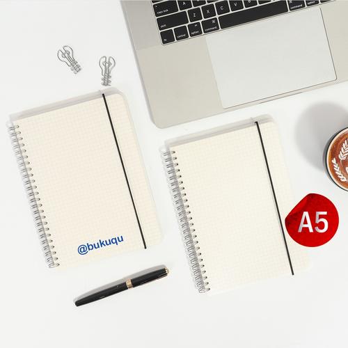 Foto Produk Notebook Spiral Grid/DOT A5 by Bukuqu - White paper, polos dari Bukuqu
