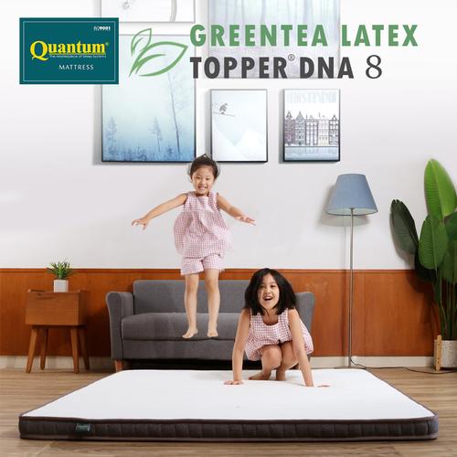 Foto Produk Quantum Topper Greentea Latex DNA 8cm - Kasur Spring bed Springbed - 90 x 200 dari Quantum Springbed