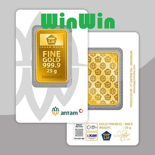 Gambar 25 GR (GRAM) GOLDBAR/LOGAM MULIA/LM/EMAS ANTAM BERSERTIFIKAT ASLI dari Winwin Shop Jakarta Barat Tokopedia