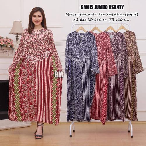 Foto Produk Daster Batik Lengan Panjang Jumbo Besar Bigsize Adem dari Bunda Mayra Shop