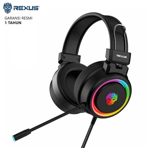 Gambar Headset Gaming Rexus Vonix F30 LED RGB Spectrum - Hitam dari Ridista Official Store Jakarta Barat Tokopedia