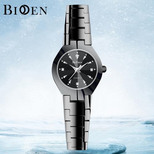 Foto Produk jam tangan wanita BIDEN mode bisnis 3ATM Tahan Air wanita Mewah Kasual - Hitam dari BIDEN Official Store