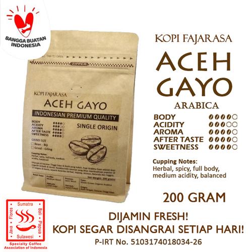 Foto Produk Kopi Fajarasa Aceh Gayo Biji Kopi Arabica 200 gram - Bean dari Kopi Jayakarta