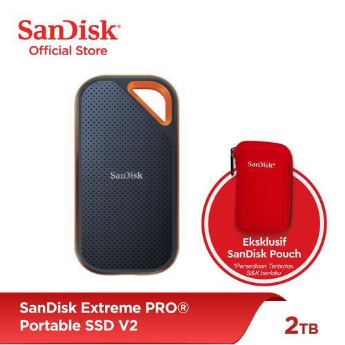 Foto Produk SanDisk Extreme Pro Portable SSD V2 2TB 2000MB/s USB 3.2 dari SanDisk Official