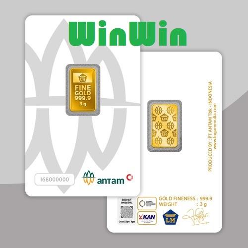 Gambar 3 GR (GRAM) GOLDBAR/LOGAM MULIA/LM/EMAS ANTAM BERSERTIFIKAT ASLI dari Winwin Shop Jakarta Barat Tokopedia