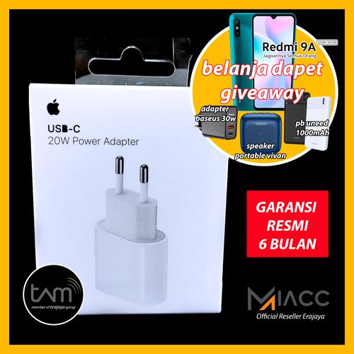 Foto Produk CHARGER ADAPTER IPHONE 12 PRO MAX 12 MINI 20W TYPE C ORIGINAL - GARANSI RESMI dari miacc
