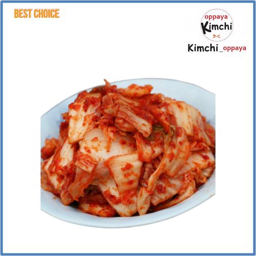 Foto Produk kimchi SAWI RASA MANIS korea 200 gram Enak Halal Harum manis dari kimchi oppaya