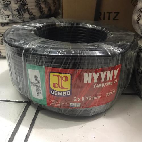 Jual Kabel Serabut JEMBO NYYHY 2x0.75 mm 2 x 0.75 mm Harga 1Roll@100 ...