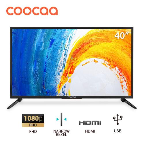 Foto Produk COOCAA LED TV 40 inch - Full HD Panel - Slim - USB/HDMI (Model : 40D5A dari Coocaa Official Store