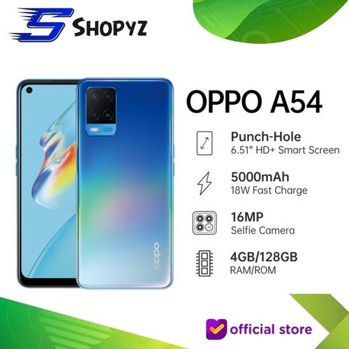 Jual OPPO A54 RAM 6GB INTERNAL 128GB 6/128 GB GARANSI RESMI OPPO