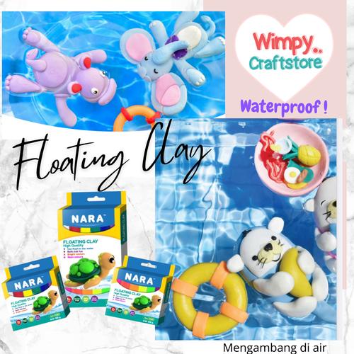Promo NARA Floating Clay Waterproof Modelling Clay Mainan Edukasi Anak 1. PRIMER ISI 6 Kab