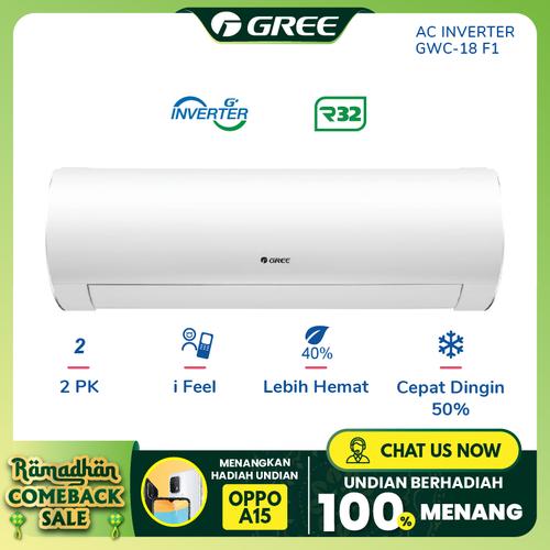 Foto Produk AC GREE GWC-18F1 - INVERTER 2 PK - WHITE PEARL dari GREE OFFICIAL