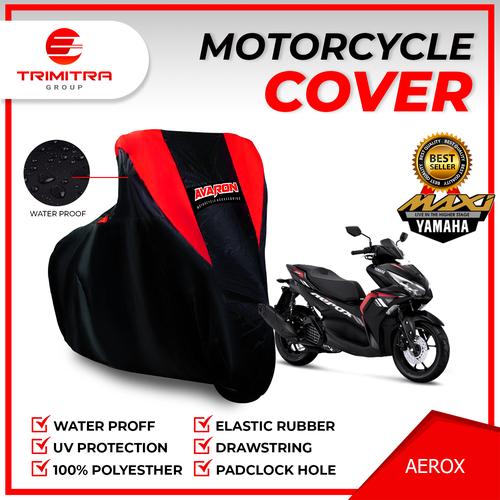 Foto Produk Sarung Motor AEROX/ Penutup Pelindung Body Cover Motor Merk AVARON - Merah, L dari Trimitra Group