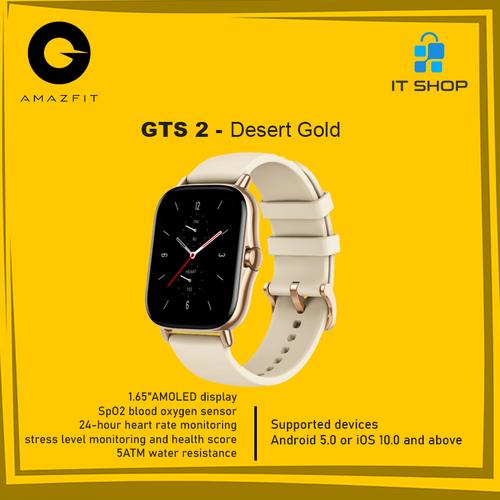 Gambar Amazfit GTS 2 - Desert Gold dari IT-SHOP-ONLINE Kota Surabaya Tokopedia