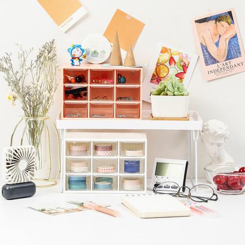 Foto Produk Minimalist 9 Drawer Desktop Cabinet - Tempat Alat Tulis dari Pinkabulous