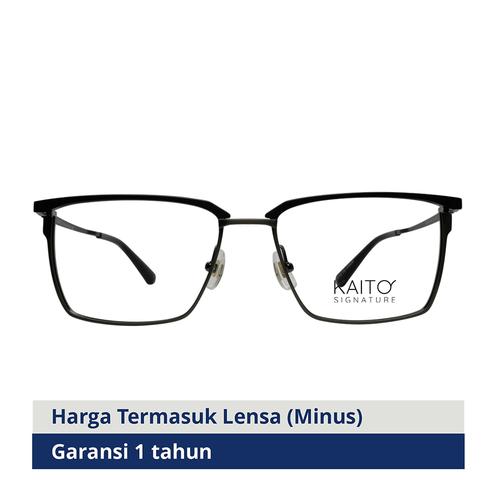 Gambar Kacamata Anti Radiasi Kaito Vici Signature UV++420 PC Technology - Hitam Doff Abu dari KCMTKU Optical Kota Tangerang Tokopedia