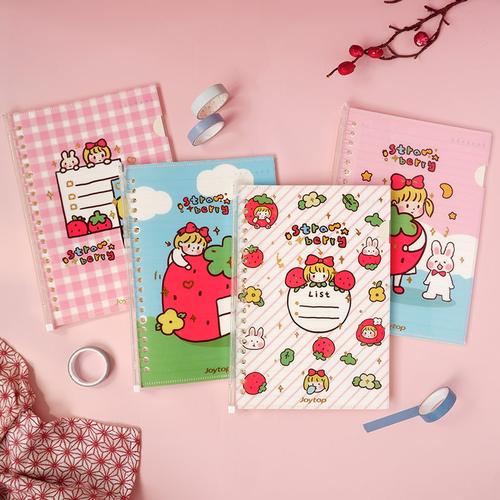 Foto Produk Strawberry Girl File Binder Notebook B5 - Buku Binder B5 - Binder B5 dari Pinkabulous