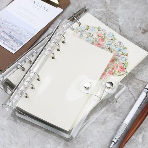 Foto Produk Korean Style Clear Cover 6 Ring Binder A5 - Binder A5 - Binder 6 Ring dari Pinkabulous