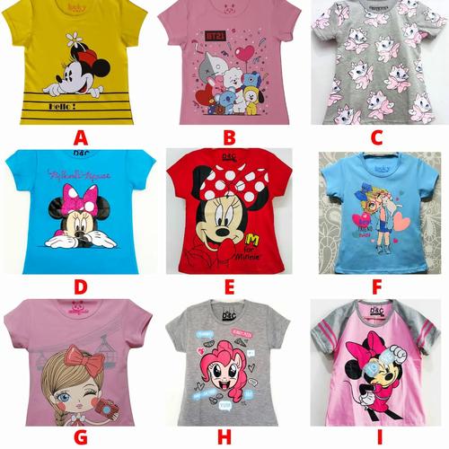 Foto Produk Kaos Anak Perempuan Lucu SIze 7-10 Tahun - 1 Tahun dari Posikids