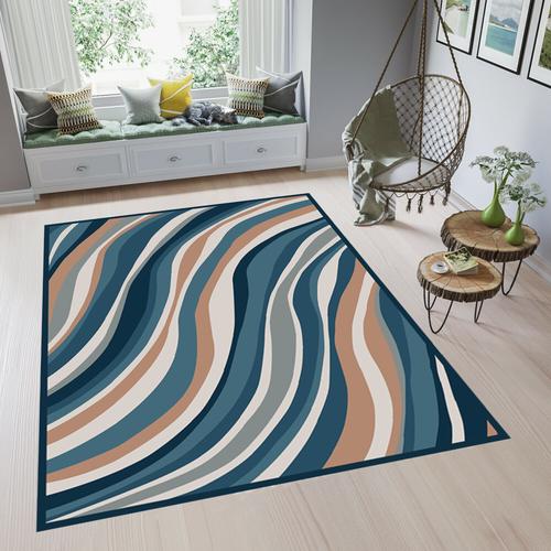 Foto Produk ARTSY - Karpet Mustard Series Anti Slip - 100x140 cm - Haruka Blue dari ARTSY OFFICIAL STORE